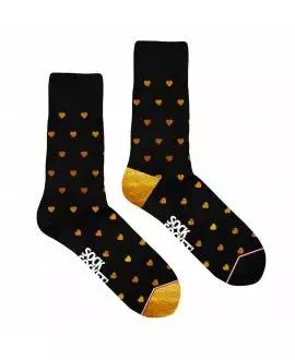 Chaussettes Coeurs Or
